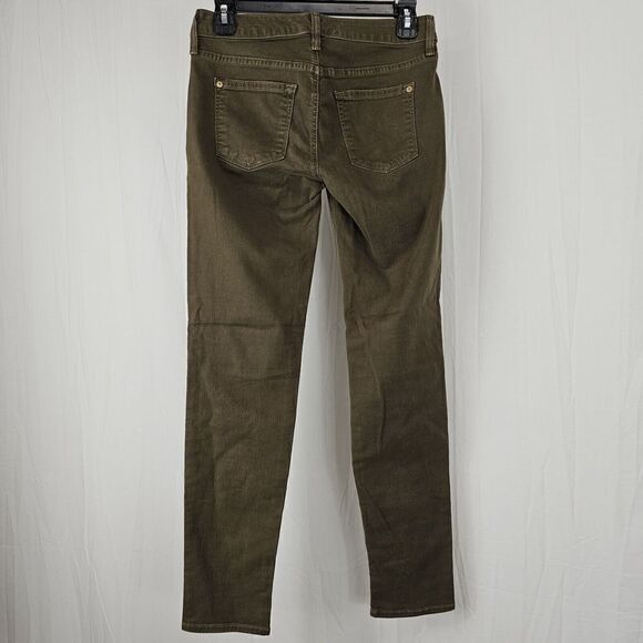 Vince Crop Skinny Ankle Olive Green Jeans Sz 25 - Picture 6 of 8